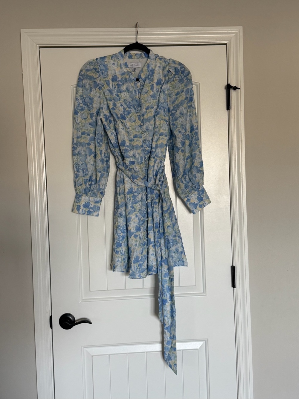 Lucy Paris Women's Floral Print Long Sleeve Dress Size M